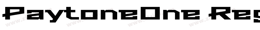 PaytoneOne Regular字体转换